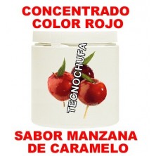 CONCENTRADO DE COLOR ROJO Y SABOR MANZANA DE CARAMELO PARA ALGODON DULCE