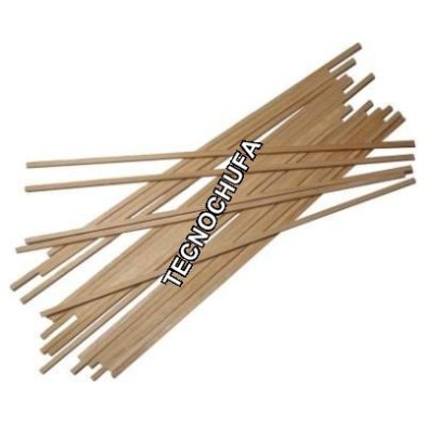 BOX OF 5000 SQUARE WOODEN STICKS 400 X 5 X 5 MM - 20 KGS